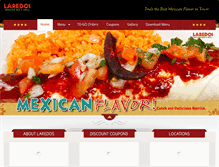 Tablet Screenshot of laredosmexicanrestaurant.com